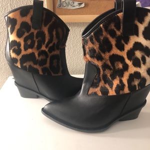 Giuseppe Zanotti wedge cowboy boots sz 39